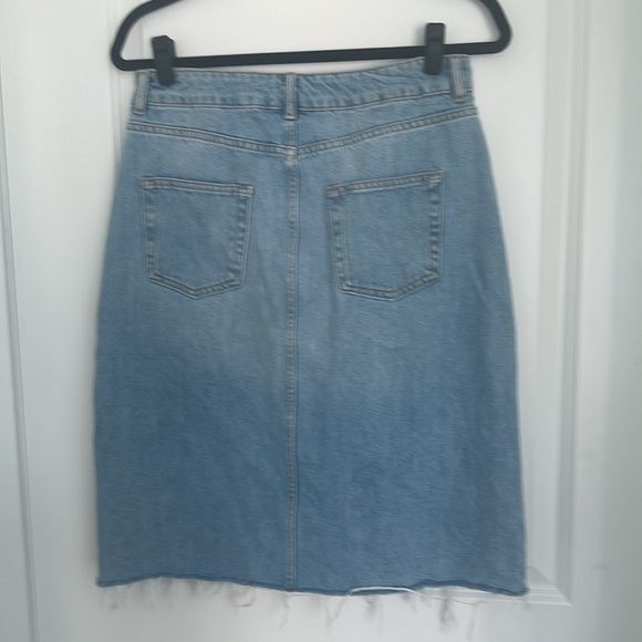 Topshop MOTO Denim Midi Skirt - Picture 6 of 6